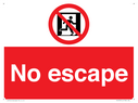 no-escape-sign-red-background-with-white-text-running-man-in-a-prohibition-circl~